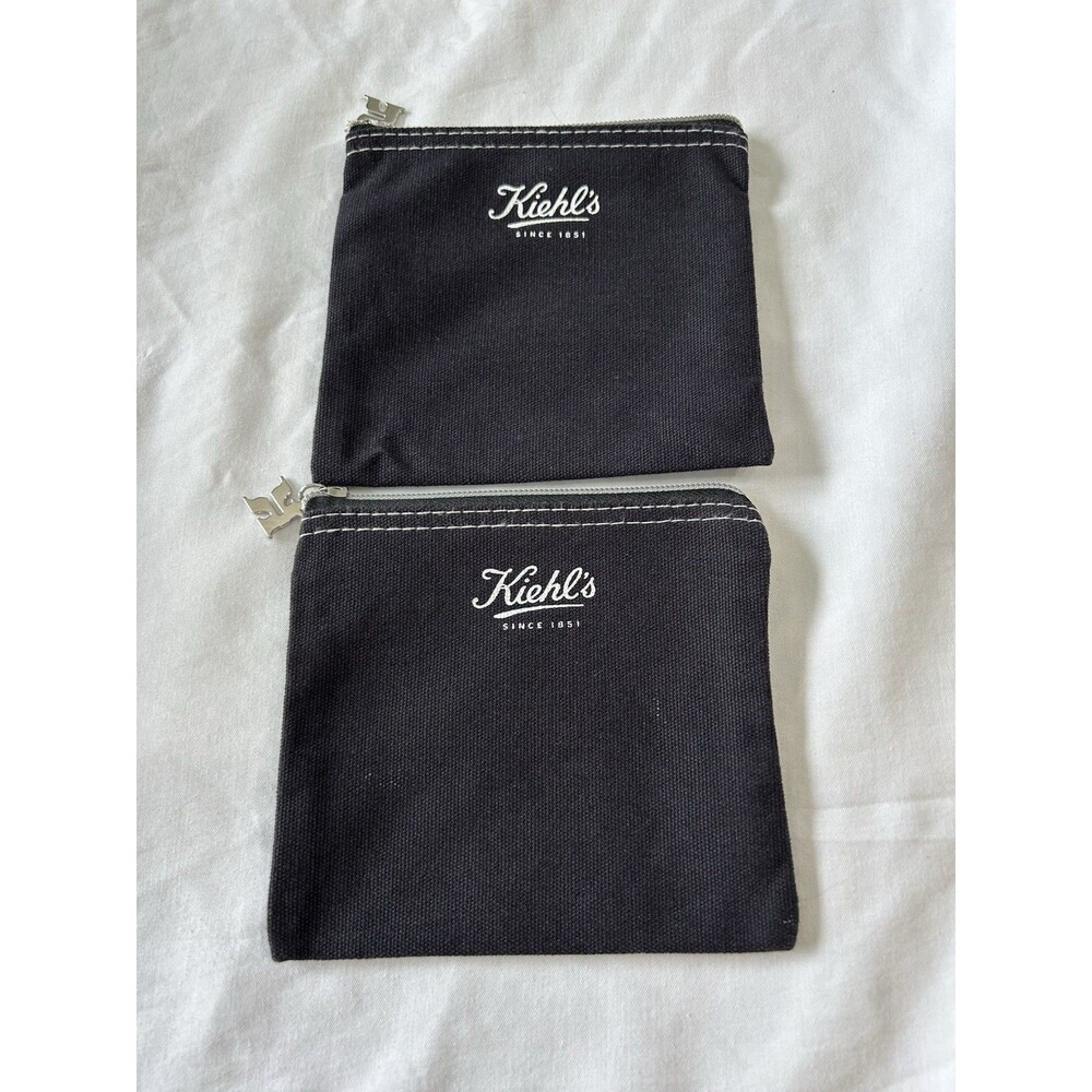 Kiehl's Black Toiletry Bag Set of 2